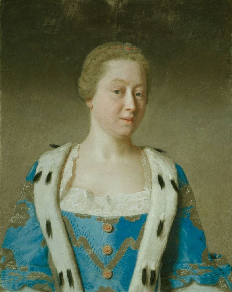 Augusta, Princess of Wales, 1754.