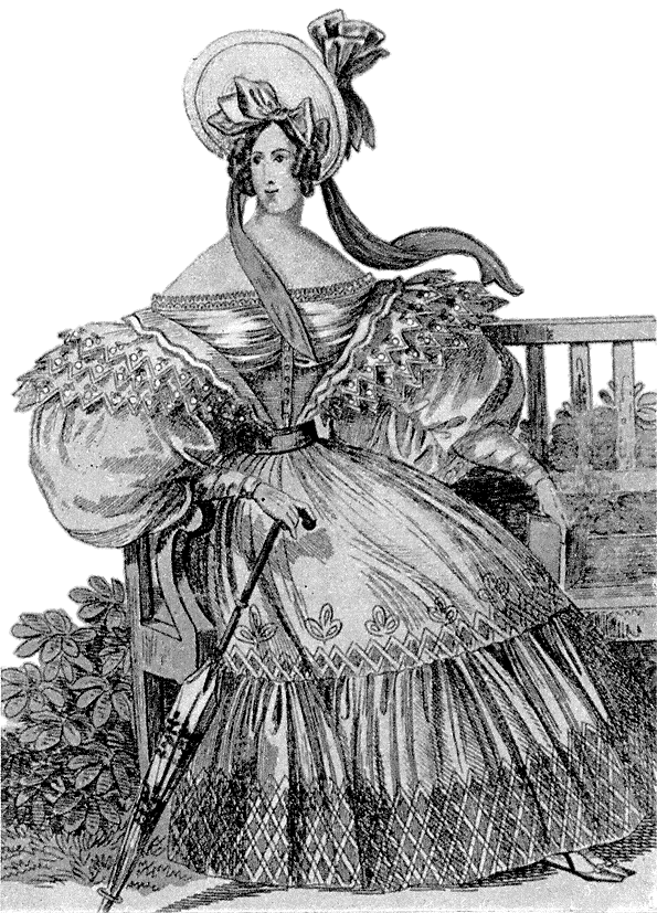 As the Georgian era ended fashion changed again. Image: Public domain. 