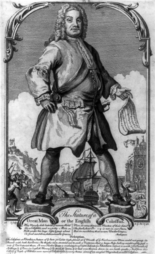 Robert Walpole, Britain's first prime minister, 1740. Image: Wikipedia. Public domain.