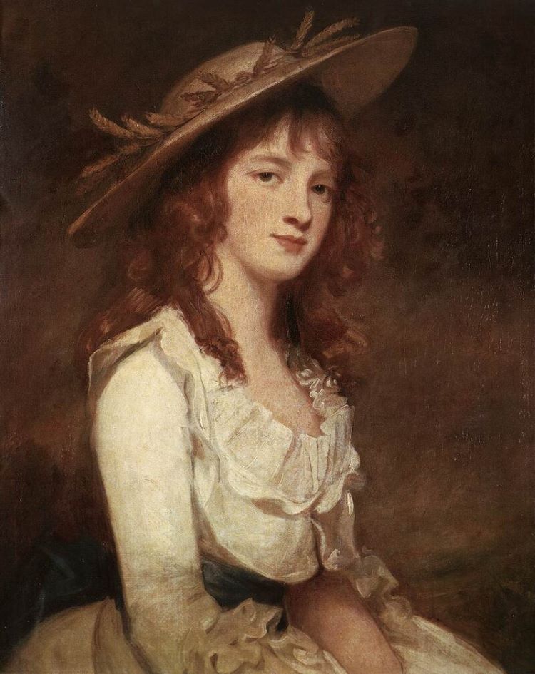 Miss Constable painted in 1787 by Romney. Image: Public domain.