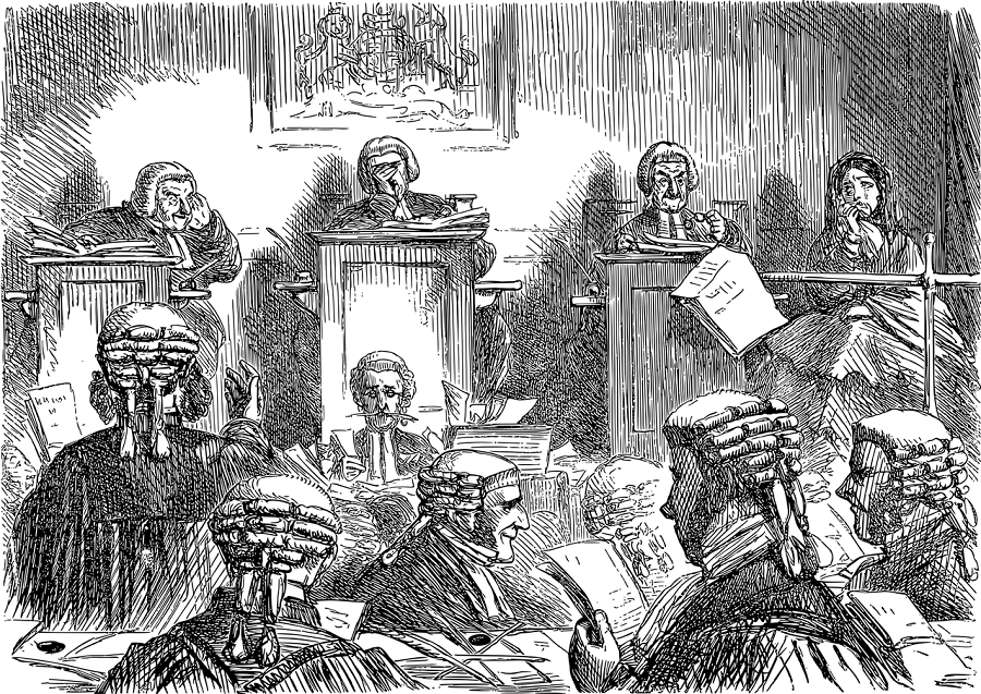 Juries tried to save the accused from the death sentence in defiance of the "Bloody Code". Image Public domain. 